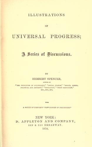 Illustrations of universal progress