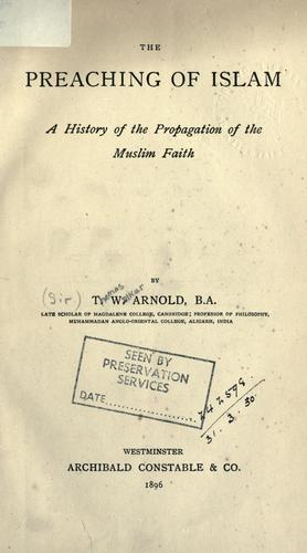 The preaching of Islam