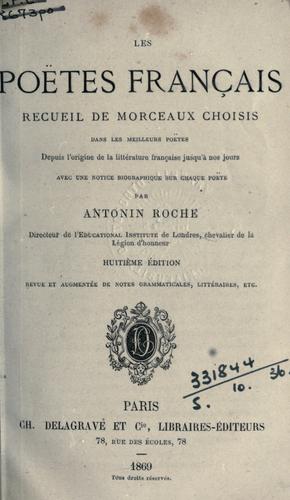 Les poëtes français by Antonin Roche cover