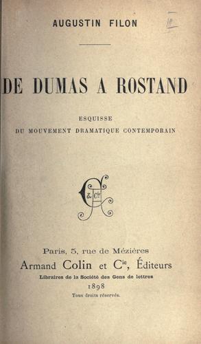 De Dumas à Rostand