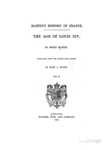 Martin's history of France