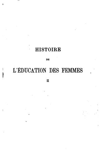 Histoire de l'éducation des femmes en France by Paul Rousselot cover