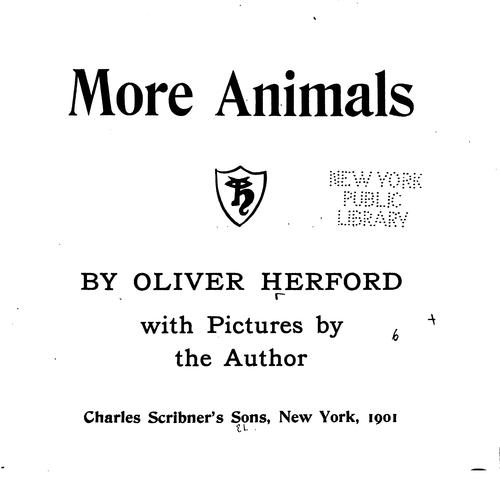 More animals by Oliver Herford cover