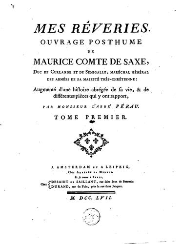 Mes rêveries