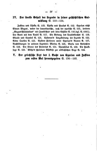 Cyprian von Antiochien und die deutsche Faustsage by Theodor Zahn cover
