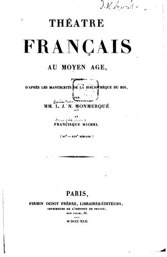 Théâtre français au Moyen Âge