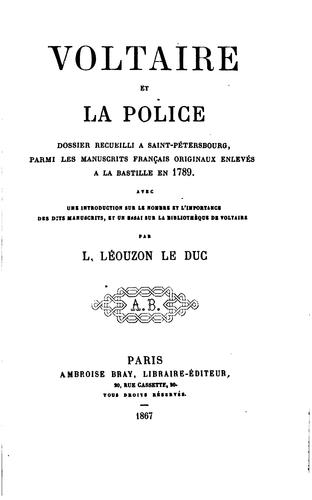 Voltaire et la police