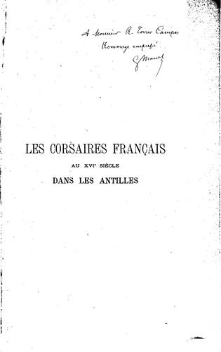 Les corsaires français au XVIe siècle dans les Antilles by Gabriel Alexandre Marcel cover