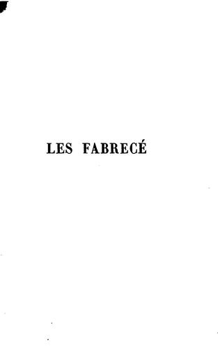 Les Fabrecé: roman by Paul Margueritte cover