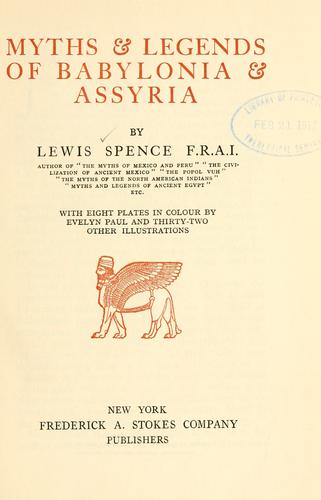 Myths & legends of Babylonia & Assyria