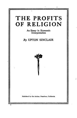 The Profits of Religion
