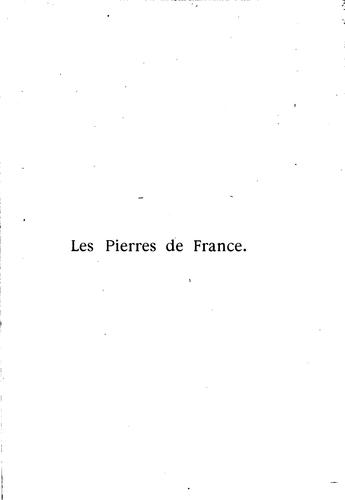 Les pierres de France by Henri Focillon cover