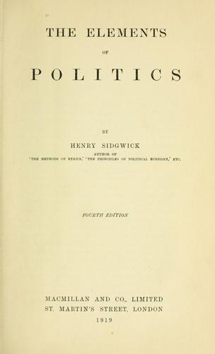 The elements of politics