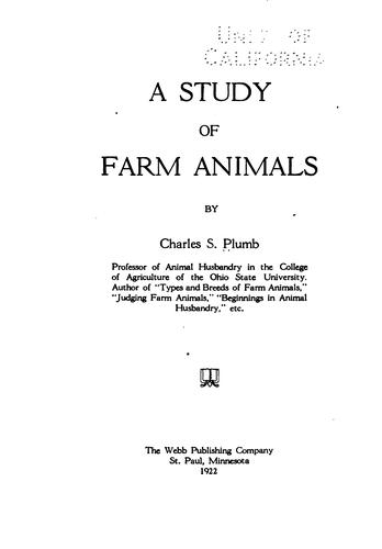 A study of farm animals