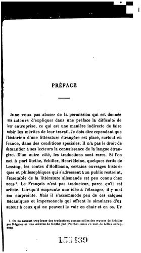 Essais sur la littérature allemande by Adolphe Bossert cover