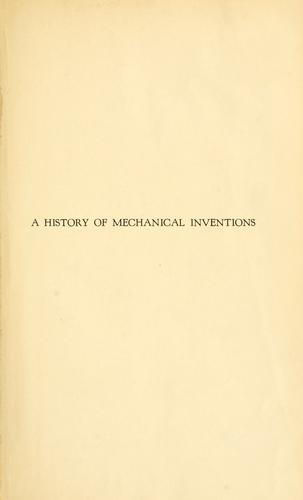 A history of mechanical inventions