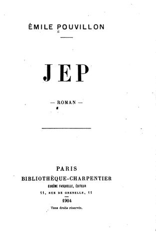 Jep by Emile Pouvillon cover