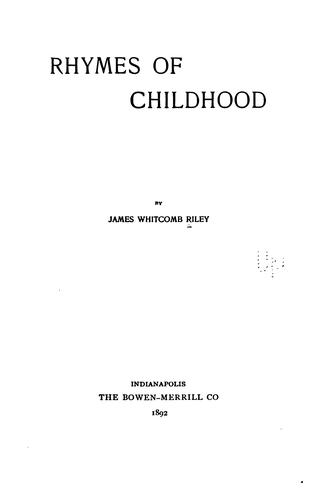 Rhymes of childhood