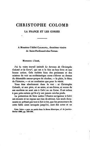 Christophe Colomb by Henry Harrisse cover