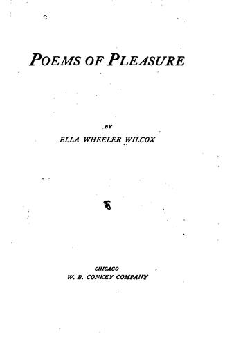 Poems of pleasure