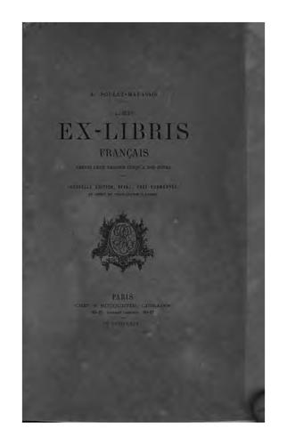 Les ex-libris français depuis leur origine jusqu'à nos jours by Auguste Poulet-Malassis cover