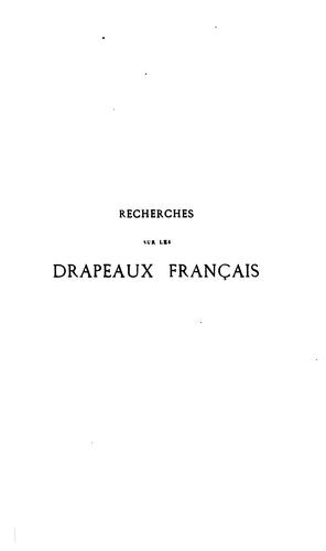 Recherches sur les drapeaux français by Gustave Desjardins cover