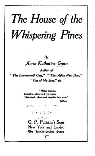 The house of the whispering pines