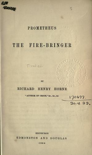 Prometheus, the fire-bringer