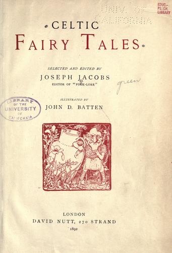 Celtic Fairy Tales by Joseph Jacobs cover