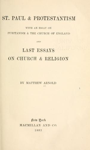 St. Paul and Protestantism