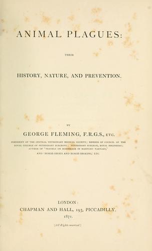 Animal plagues