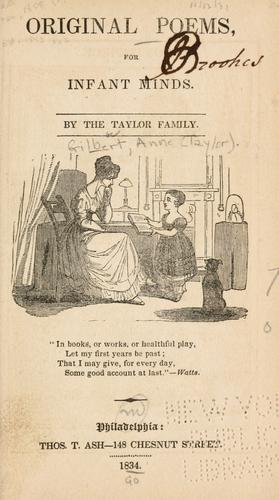 Original poems, for infant minds