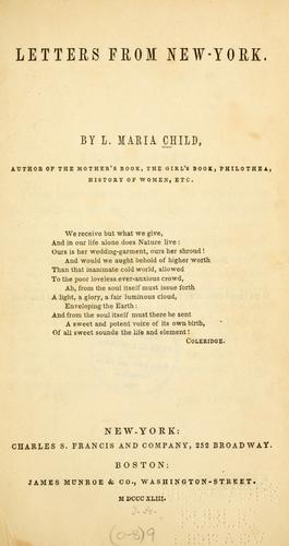 Letters from New York