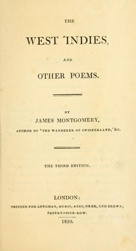 The West Indies, and other poems