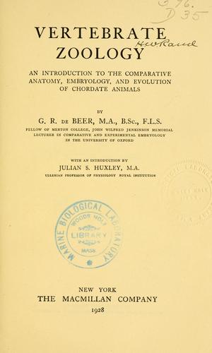 Vertebrate zoology