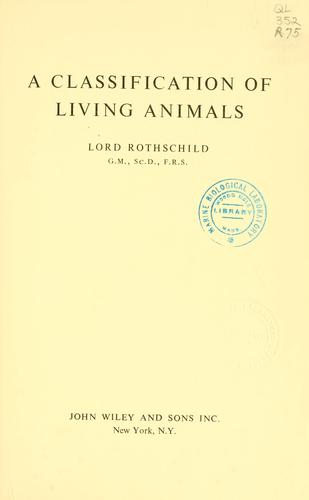 A classification of living animals