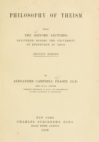 Philosophy of theism
