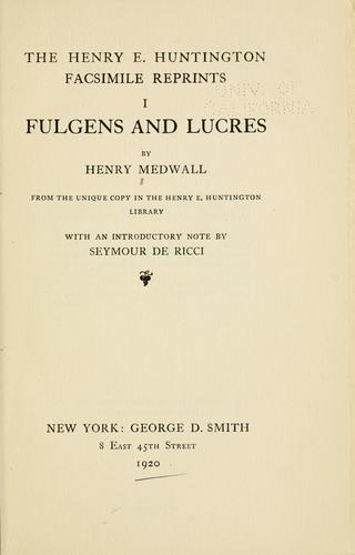 Fulgens and Lucres
