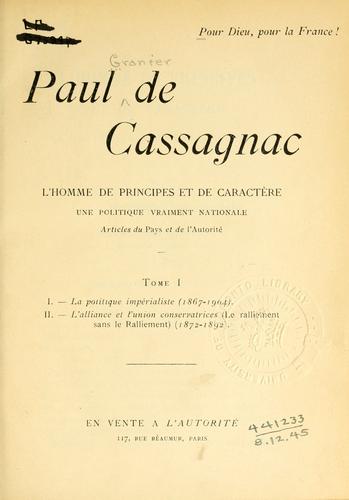 Pour Dieu, pour la France by Paul Adolphe Marie Prosper Granier de Cassagnac cover