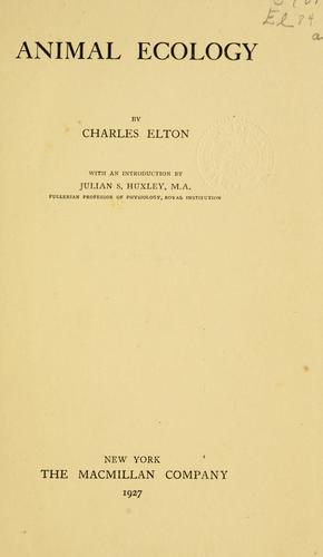 Animal ecology