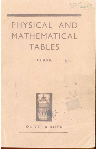 Physical and mathematical tables