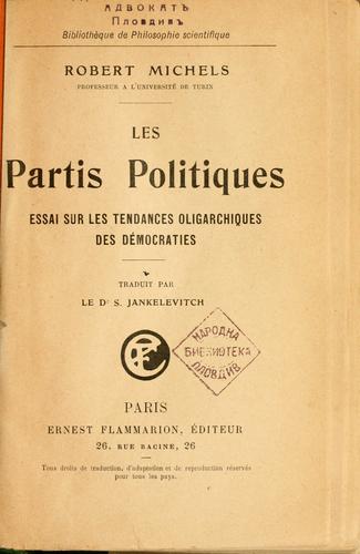 Political Parties Sociological Study Olgrchcl