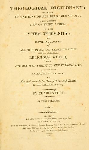 A theological dictionary