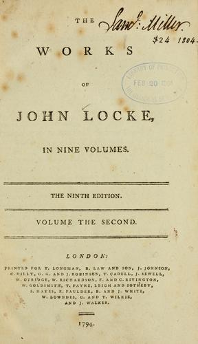 The works of John Locke