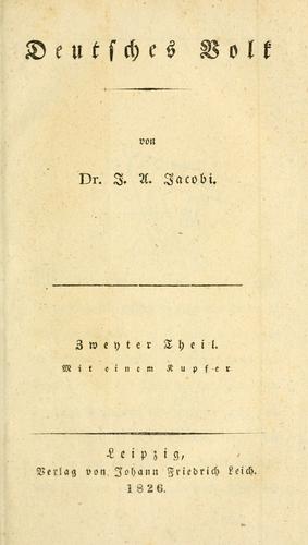 Deutsches Land und deutsches Volk by J.C.F Gutsmuths cover