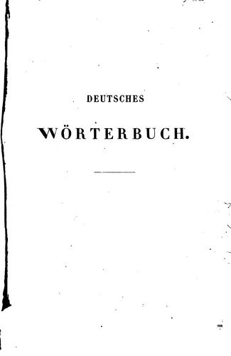 Deutsches Wörterbuch by Brothers Grimm cover
