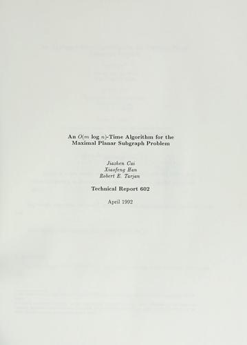 An O(n log n) algorithm for the maximal planar subgraph problem