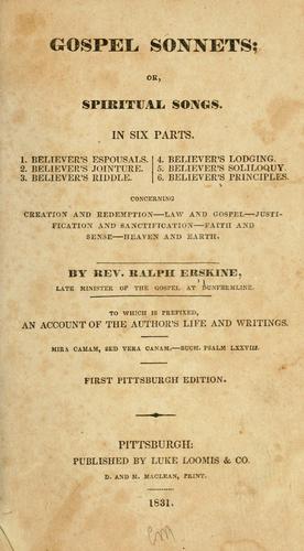 Gospel sonnets, or, Spiritual songs