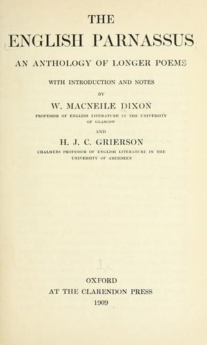 The English Parnassus