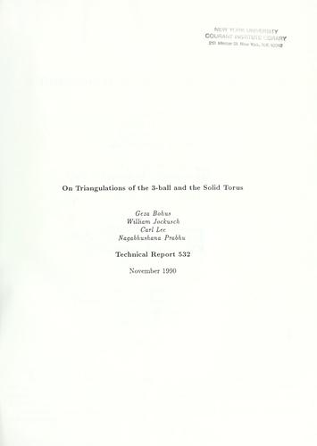 On triangulations of the 3-ball and the solid torus